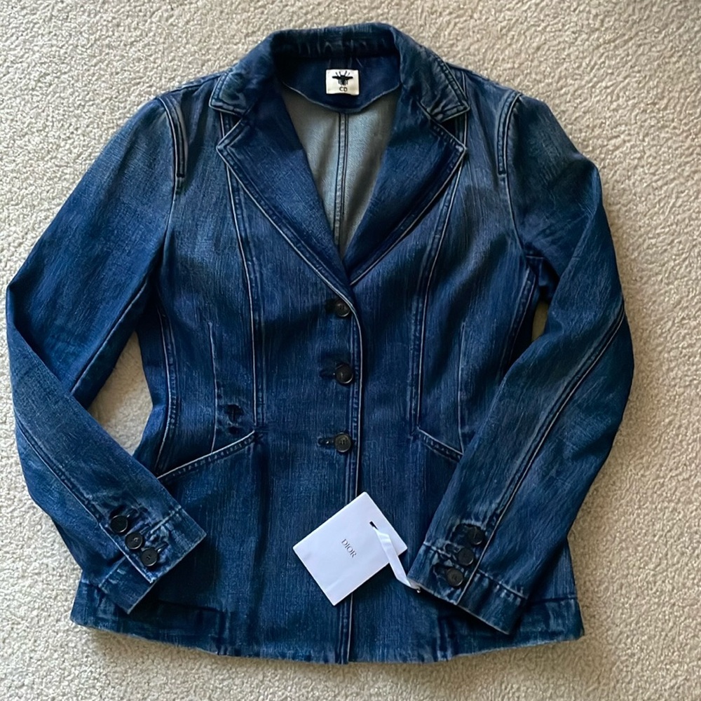 DIOR Denim Bar Jacket Size 40 w/tags